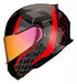 Casco Abatible Hax Amatista Wind Rojo Brillante